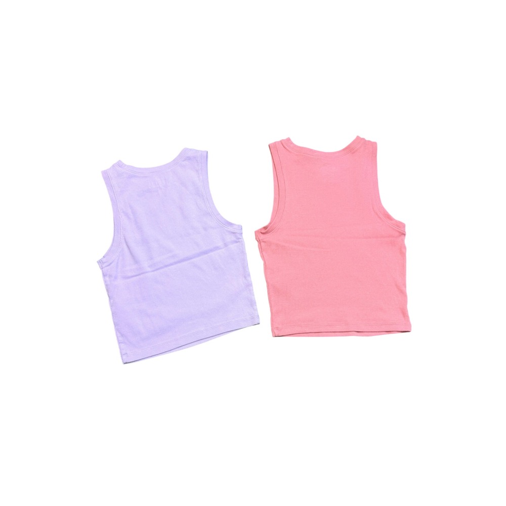 Hollister Must-Have Collection Ribbed Tank Top Bundle Purple Pink Small 2 Pack - Picture 2 of 6